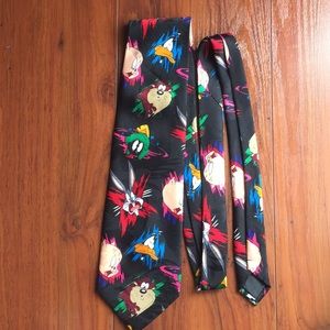 Looney toons necktie. Black